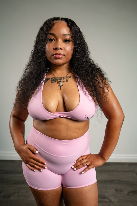 Bilhah Pink shorts set